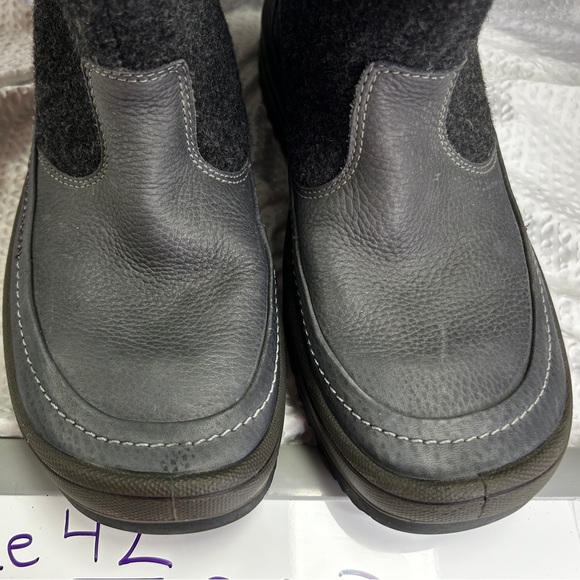 ECCO Women’s 10 NWOT Leather Trace Sochi Winter Snow Boots Grey Warm MSRP $269 - Picture 5 of 8